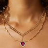 Heart & Sword Couple Necklace 